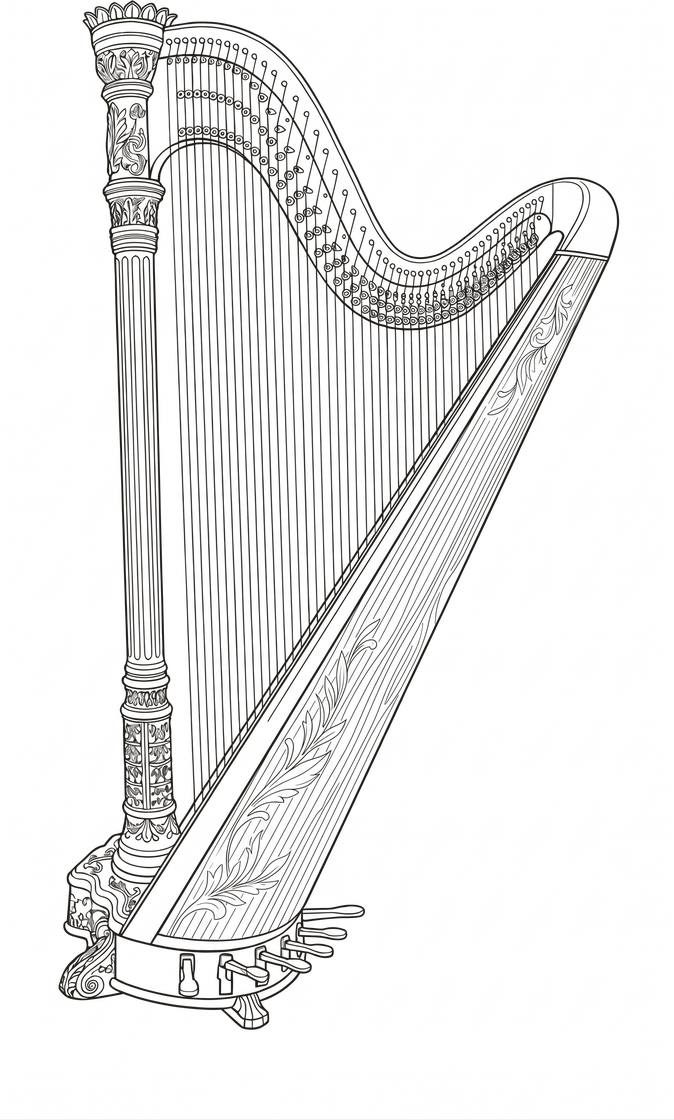 Victoria's concert harp